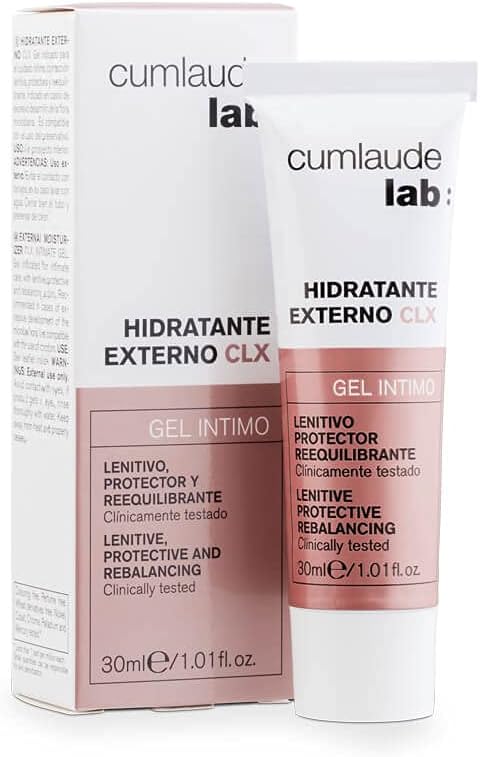 Cumlaude Lab Hydratant Externe CLX - Gel-Crème Hydratant Vulvaire à l'Action Apaisante et Protectrice pour les Irritations et les Inflammations de la vulve, avec l'Acide Hyaluronique - 30 ml