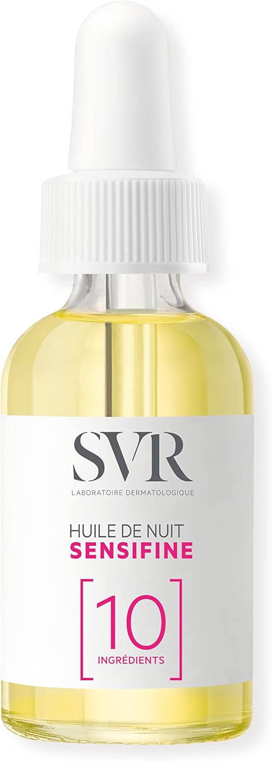 SVR y- Huile de Nuit Sensifine - Soin Nourissant et Apaisant - Peaux Sensibles et Poly-allergiques - 30ml