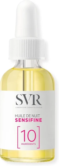 SVR y- Huile de Nuit Sensifine - Soin Nourissant et Apaisant - Peaux Sensibles et Poly-allergiques - 30ml