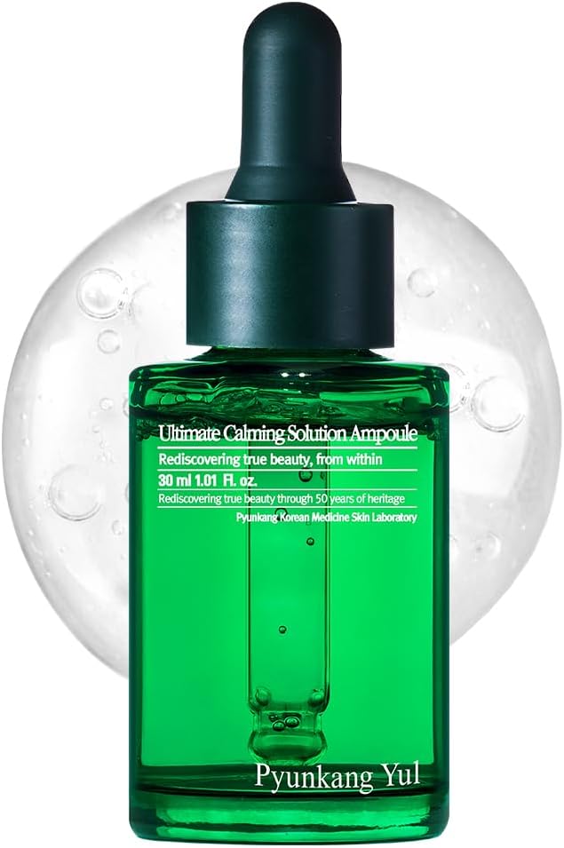 [PKY] Pyunkang Yul Ultimate Ampoule Apaisante pour Peaux Sensibles avec Ingrédients Brevetés - Sérum Apaise Intensément les Rougeurs avec Cica & Tea Tree, Soin Visage Coréen (1.01 Fl - Oz, 30 ml)