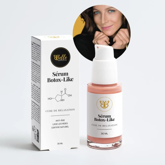 Sérum Botox-Like - Cure de Relaxation - Effet Liftant et Lissant - Soin Anti-Rides – Anti-Âge – Visage, Contour des Yeux et Cou – Améliore la Fermeté de la Peau - 30 ml - Belle après 40 ans