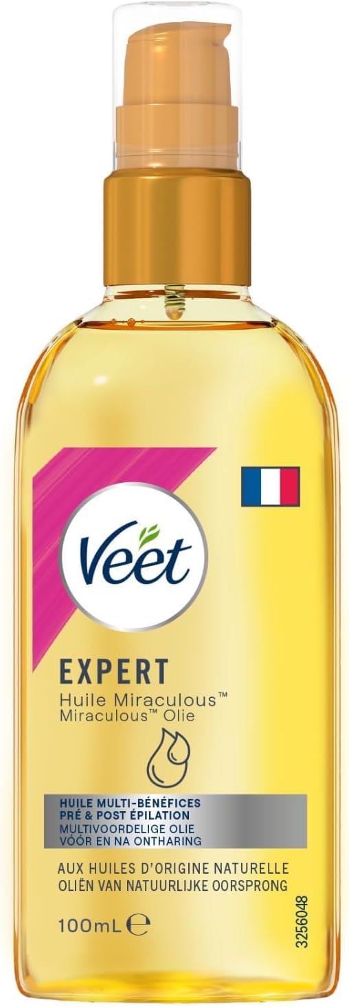 Hydratant Huile Miraculeuse Post Épilation et Pré et Post Rasage - À Base d'Huiles d'Origine Naturelle