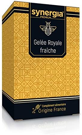 GELÉE ROYALE Naturelle Fraîche Pure 100% Certifiée Française - Lot de 2X10g - Limite les Agressions Extérieures du Quotidien et Contribue à Diminuer les Effets du Vieillissement - Laboratoire SYNERGIA