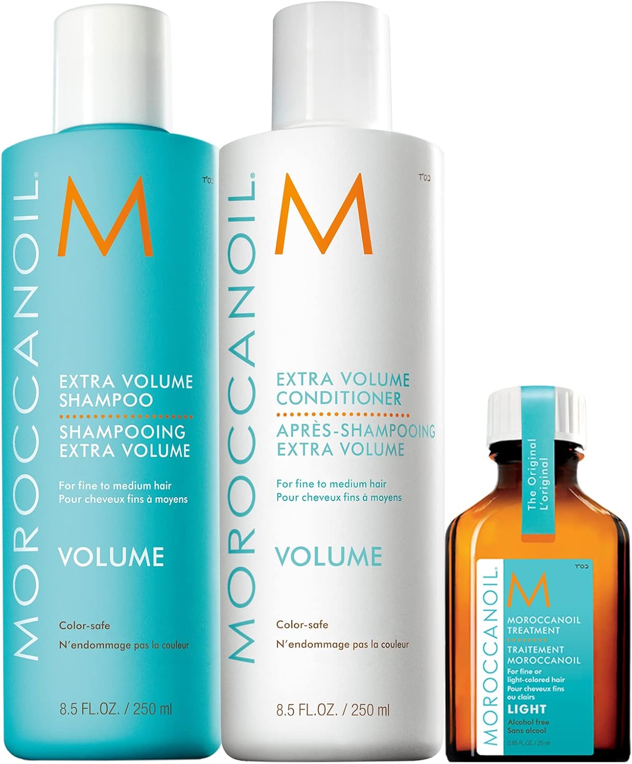 Shampooing et Après Shampooing Volume 250ml avec Soin Light 25ml Moroccanoil Duo 250ml avec Soin Light 25ml