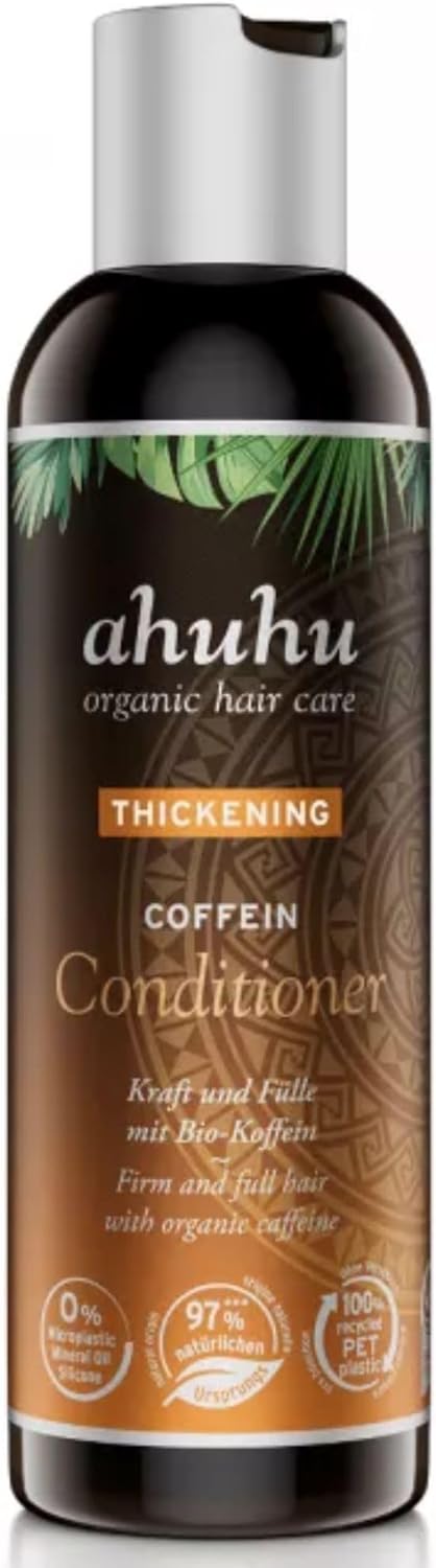 Ahuhu THICKENING - Après-shampoing fortifiant à la caféine (200 ml) - Formule épaississante et action anti-chute THICKENING Après-shampoing caféine 200ml