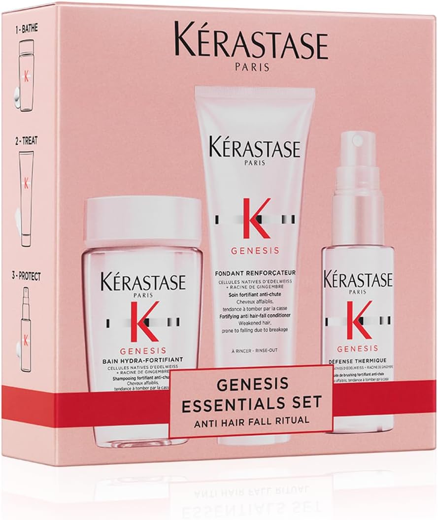KÉRASTASE Genesis - Routine Nourissante & Anti-Casse pour Cheveux Fragiles - Renforce & Réduit la Casse - Aminexil - Formats Voyages