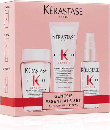 KÉRASTASE Genesis - Routine Nourissante & Anti-Casse pour Cheveux Fragiles - Renforce & Réduit la Casse - Aminexil - Formats Voyages