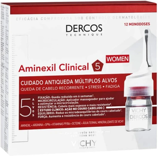 VICHY Vichy Dercos Aminexil Clinical (5 femmes, 12 unidoses)