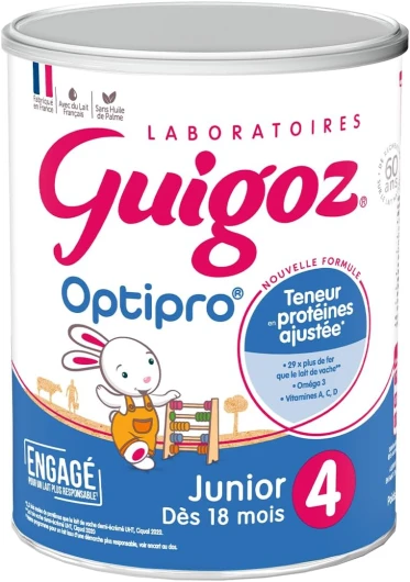 OPTIPRO Junior 4 Lait de croissance en poudre dès 18 mois - Boîte de 900g 900 g (Lot de 1)