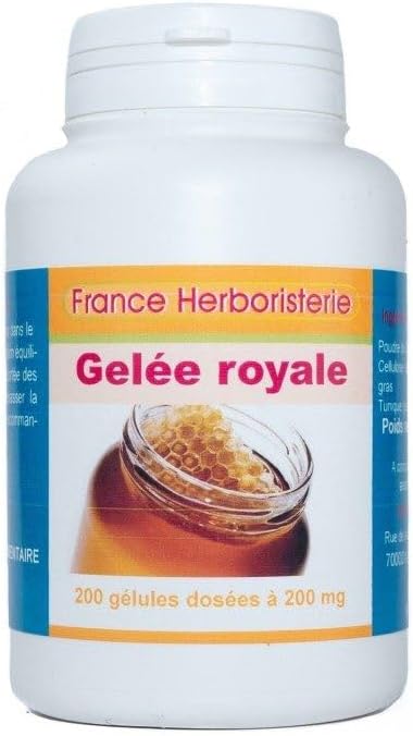 GELULES GELEE ROYALE pure 200 gélules dosées à 200 mg.