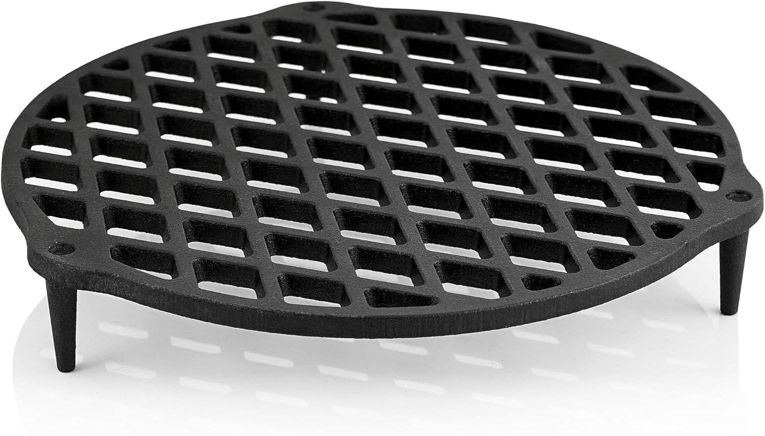 BBQ-Toro Grille empilable en Fonte pour Chignon Ø 30cm - für 4,5 QT Dutch Oven Noir