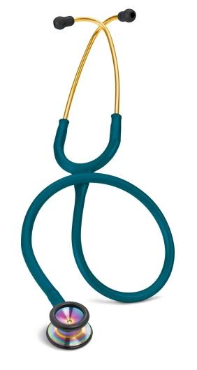 3M Littmann Stéthoscope Classic II Pédiatrique 2153, Rainbow Edition, Tubulure Bleu Caraïbes Tubulure Bleu caraïbes Arc-en-ciel Édition