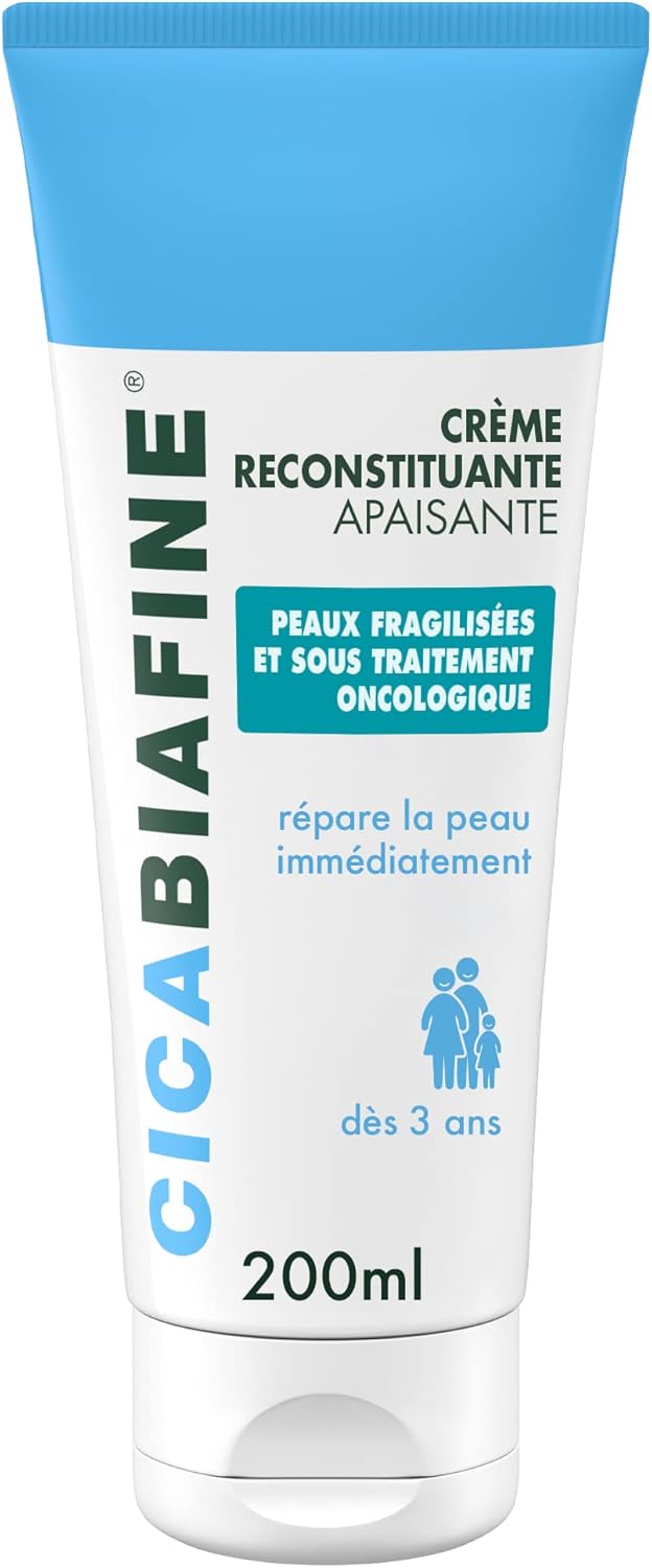Crème Reconstituante Apaisante (tube de 200 ml) – Crème pour peaux fragilisées et sous traitement oncologique – Crème hydratante pour réparer la peau immédiatement