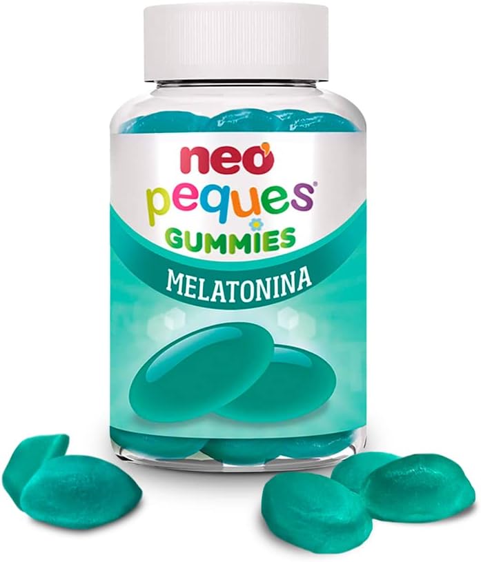 Melatonin Gommes pour Enfants à Partir de 3 Ans - 30 Sachets (1 Mois) - Ingrédients 100% Naturels - La Gomme Contient de la Mélatonine pour Améliorer le Sommeil - Goût de Mûre