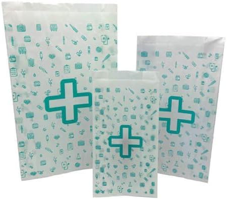 BALSAT - Sacs pour pharmacie et parapharmacie - Sacs en papier pour transport de médicaments (18+8x33, 1000 sacs) 18+8x33 1000 sacs