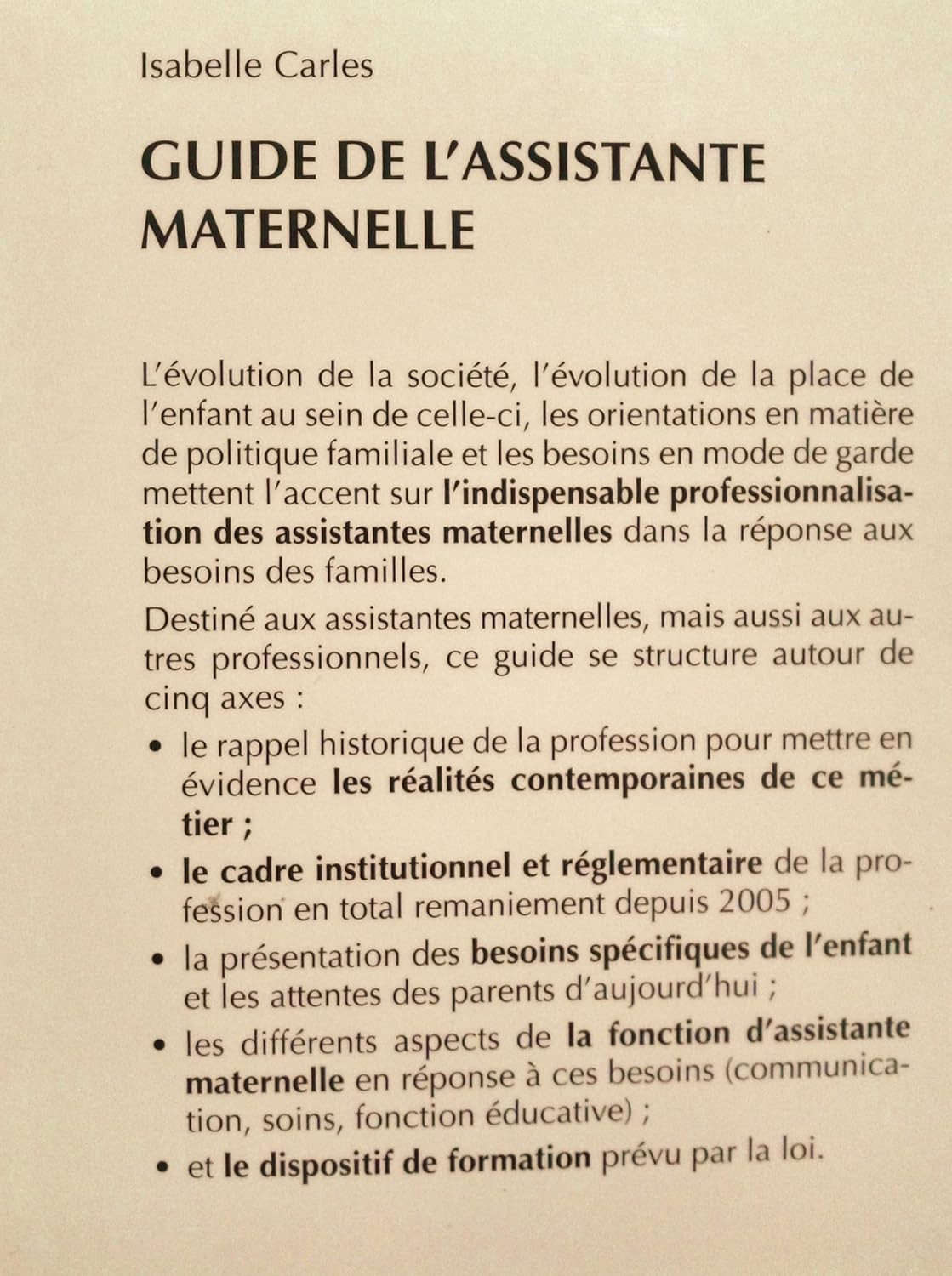 Guide de l'assistante maternelle