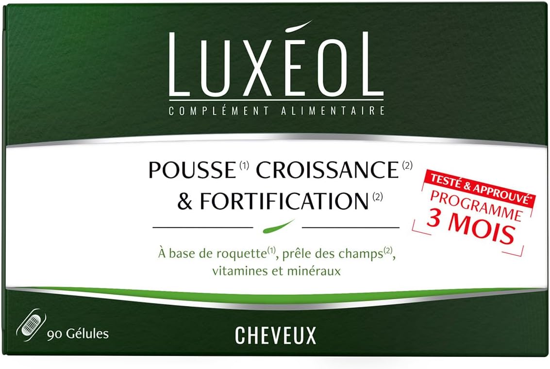Pousse Croissance & Fortification - Complément Alimentaire - Roquette, Prêle Des Champs, Zinc, Cuivre, Sélénium, Vitamine B8 & B6 - H/F - Fabriqué En France - Programme 3 Mois - 90 Gélules