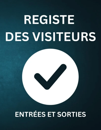 Registre des Visiteurs Entrées et Sorties: Carnet de Suivi Quotidien des Visites pour Bureaux, Écoles, Entreprises, Établissements Médicaux et Plus – Format 21,6 x 27,9 cm (Organize and Track)