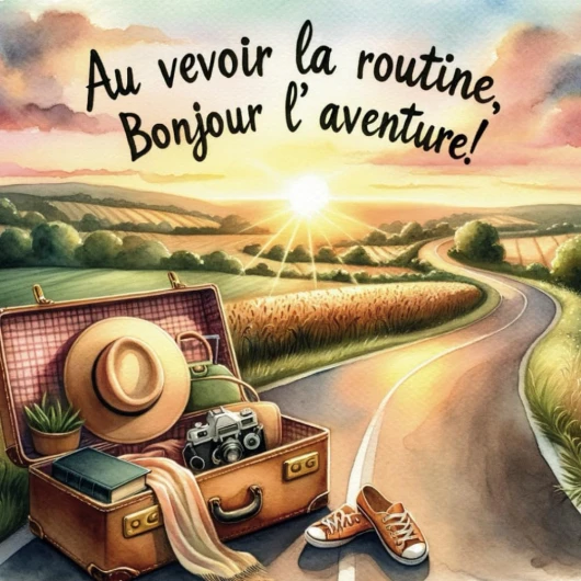 Au revoir la routine, Bonjour l'aventure !: Livre d'Or de départ à la retraite - Grand format carré avec 100 pages - A compléter de messages .. - et remerciements - Idée Cadeau pour pot de départ