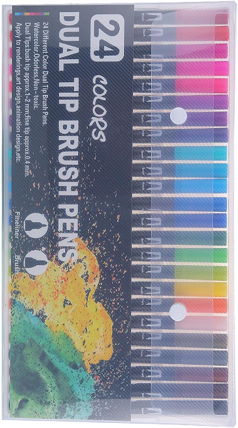 Couleur par numéro,Couleur par numéro pour adultes - Livre de coloriage couleur par numéro en gros caractères - Livre de coloriage éducatif à gros caractères, livre de couleurs par numéros pour , garç 24 stylos de couleur