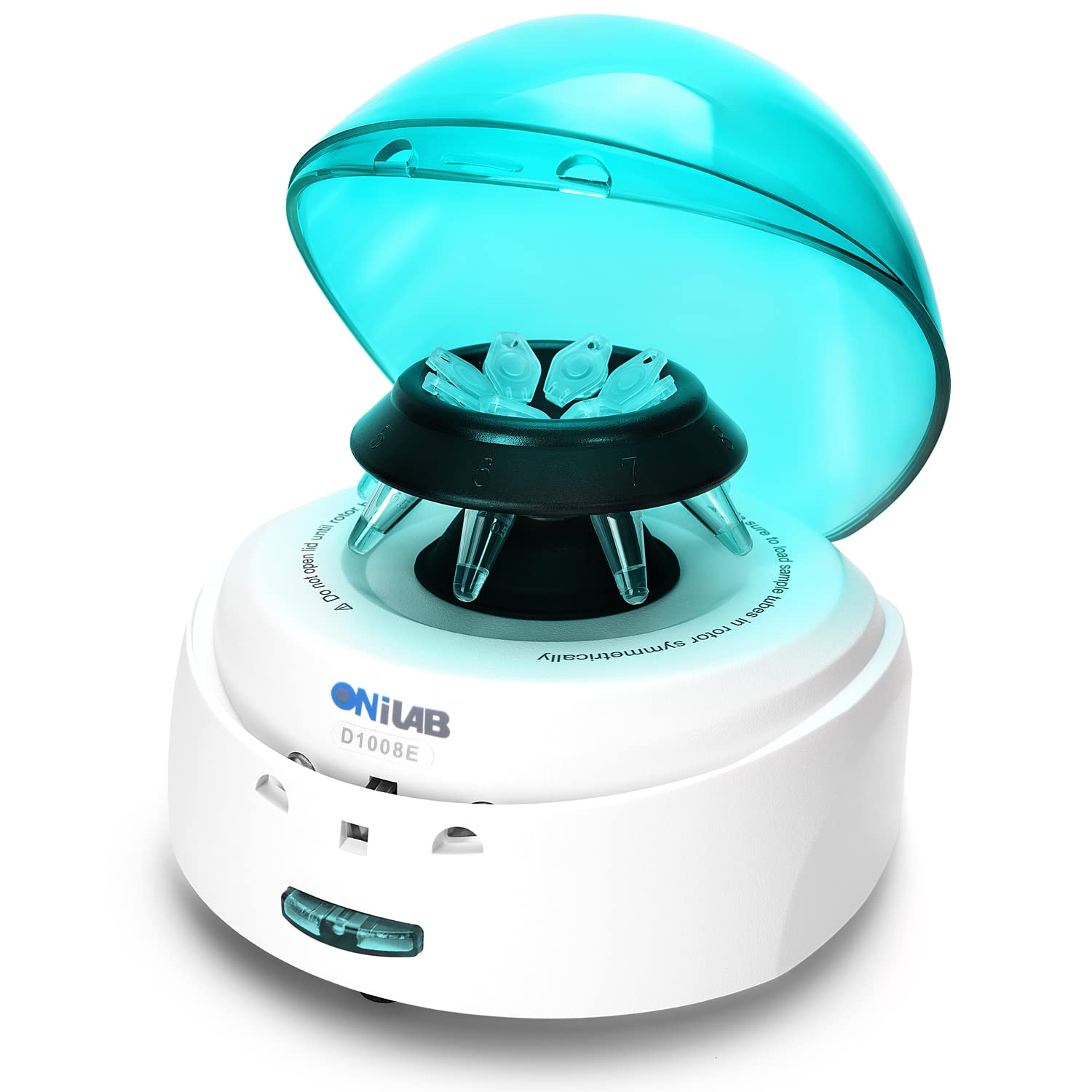 Mini centrifugeuse scientifique 7000rpm onilab, 2680 x G RCF, centrifugeuse de laboratoire avec 2 rotors pour 8 x 0,2/0,5/1,5/2,0 ML et 0,2 ml × 32 bandes PCR, couvercle vert Green
