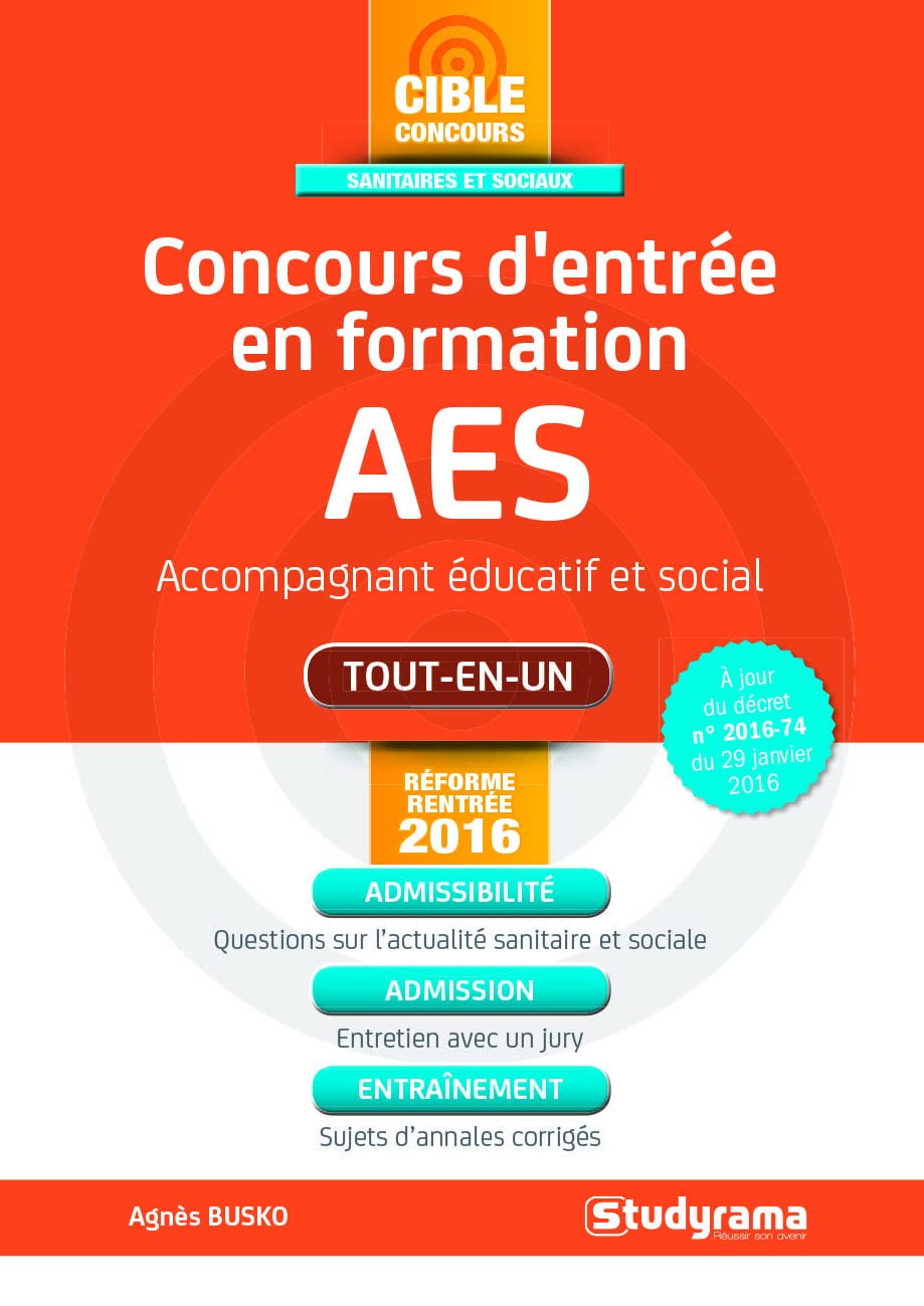 Concours d'entrée en formation AES: Auxiliaire de vie sociale et aide médico-psychologique