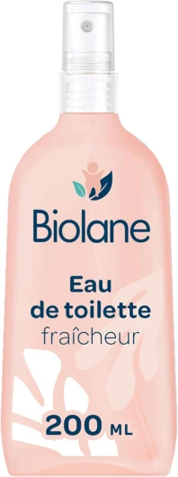 Eau de toilette bebe Fraicheur -Parfume Bébé après la Toilette- NOUVELLE FORMULE - Pour Fille et Garçon-200ml-Fabriqué en France