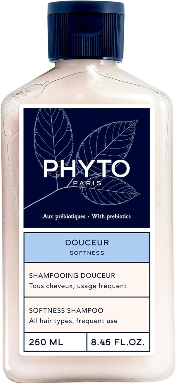 Phyto Paris - Douceur - Shampooing Douceur - Shampoing Doux Rééquilibrant - Protège le cuir chevelu - Soin des Cheveux Doux et Souples - Enrichi en Lait d'Avoine, Mauve Blanche et Prébiotiques