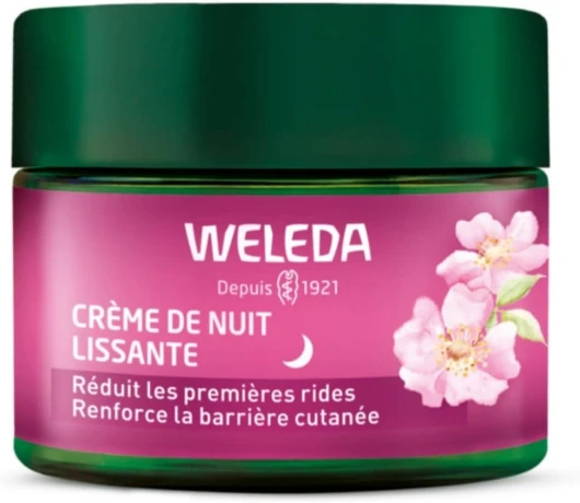 Crème de Nuit lissante Rose musquée & Thé blanc - NATRUE - 40ml Créme de Nuit