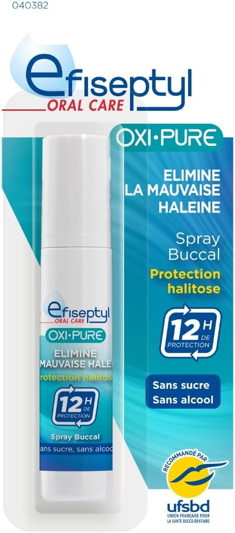Spray Buccal Protection Halitose Oxi-Pure - Haleine Fraîche 12h - Efficacité Prouvée - Sans Sucre et Sans Alcool - 9 ml 9 ml (Lot de 1)