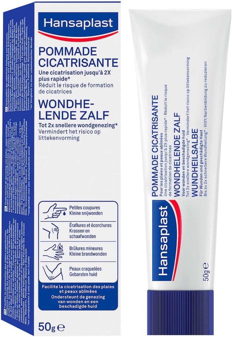Pommade Cicatrisante - Réduit Le Risque De Cicatrices - Cicatrisation Rapide- Pour Tous Types De Plaies - Huile de Paraffine, Glycérol & Cérésine - Tube 50 g Unique