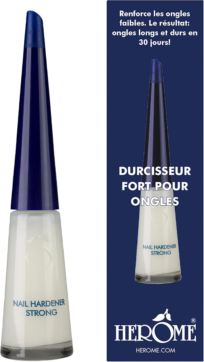 Durcisseur Fort pour Ongles - Le Numéro 1 Depuis 1982! - Garantit des Ongles Longs et Forts Dans 30 Jours (Nail Hardener Strong) - 10ml - Unité