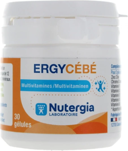 Nutergia Ergycébé 30 Gélules