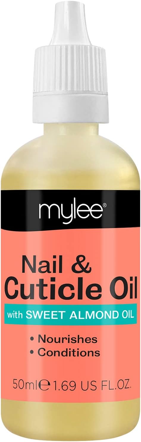 Huile pour Ongles & Cuticules à l'Amande Douce 50ml – Hydratation en Profondeur & Nourrissante pour les Cuticules, Formule Non Grasse, Sans Résidu Collant, Légèrement Parfumé à l’Huile d’Amande