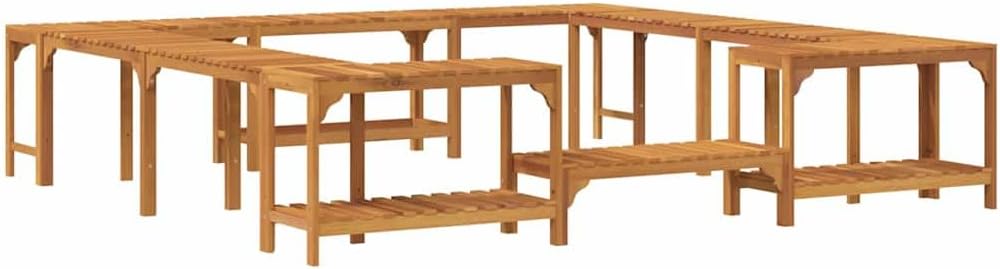 Enclos Carré de Bain à Remous Extérieur Marron 250 x 250 cm, Enceinte de Bain à remous, en Bois Robuste, Moderne et carrée, pour Votre Espace détente en extérieur