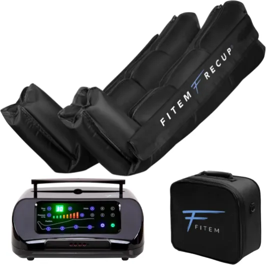 Bottes de Pressothérapie - 4 chambres, 6 Modes - Massage des Jambes et pieds - Drainage lymphatique - Jambes Lourdes - Rétention d'eau - Anti-Cellulite - Récupération sportive - Garantie 2 ans