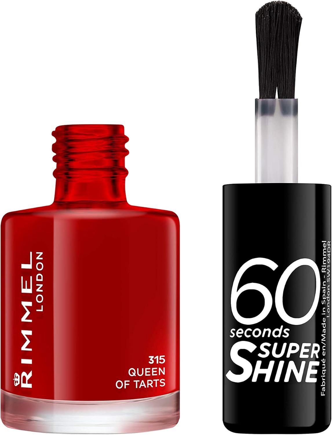 Vernis à Ongles 60 Seconds Super Shine - Ultra Brillance et Longue Tenue - Séchage Rapide - 315 Queen of Tarts - 8ml Queen Of Tarts! (Rose)
