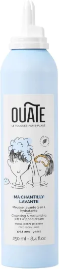 Ma Chantilly Lavante - Mousse lavante et hydratante - Pour le visage, le corps et les cheveux - 4-11 Ans - 95% d'Ingrédients d'Origine Naturelle - Vegan - Made in France - 250 ml