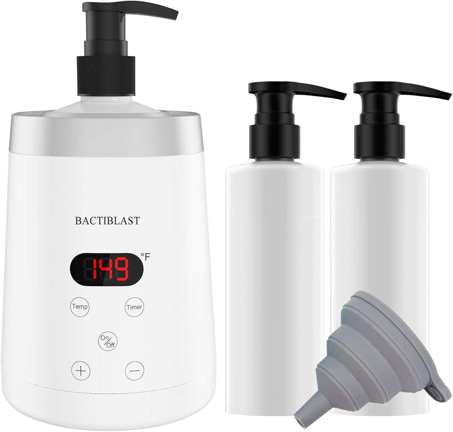 Chauffe-huile de massage professionnelle avec deux distributeurs de bouteilles d'huile - chauffe huile avec Affichage LCD - chauffe huile massage utilisé dans spa, salon, maison