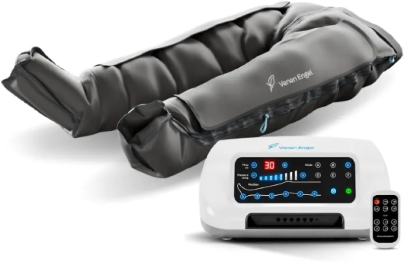 6 Premium Medical avec pantalon Lymph-Flow - 6 programmes de massage - Certifié médical pour troubles veineux et lymphatiques - Traitement de la cellulite