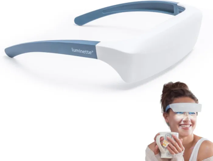 2 Lunettes de luminothérapie (Version 2024) - Lampe de Luminothérapie Portable pourle Blues Hivernal et les Troubles du Sommeil - Déjà Plus de 250.000 Utilisateurs Satisfaits