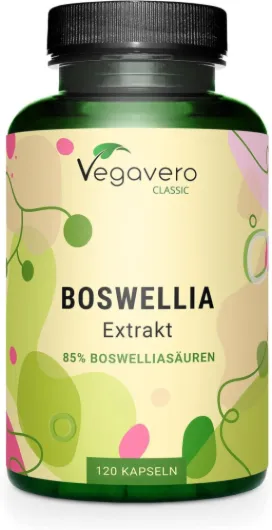 Boswellia Serrata 9450 mg - Pour 4 Mois - 85% d’Acide Boswellique - Encens Indien - Sans Additifs & Vegan - Vegavero®