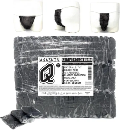 Slips esthétiques Professionnels jetables pour Hommes, Slips Spa, esthétique, sous-vêtements jetables pour Hommes pour Centre de Bien-être, Massages, Couleur Noire (Quantité 100 pièces) Quantité 100 pièces Bleu Foncé