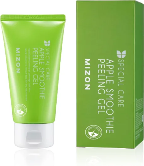 [MIZON] APPLE SMOOTHIE PEELING GEL (120ml) Soin coréen - Gel exfoliant Peeling à l’Extrait de Pomme - Adoucit & Raffermit - Correction du teint - Hydratation - Traitement du sébum