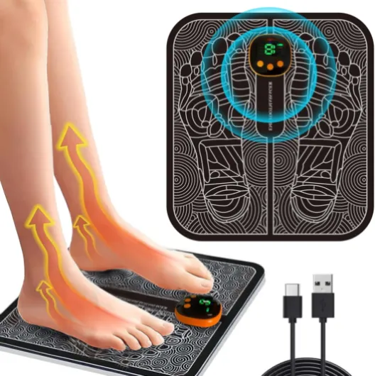 Massage des Pieds, EMS Appareil de massage électrique pour les pieds, avec SME Technologie Physiothérapie et Design Ergonomique, réduction de la fatigue favorisant la circulation de sang
