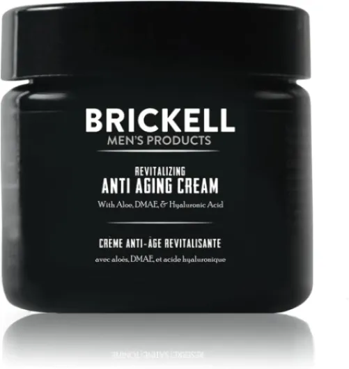 Brickell Men's Products Crème Anti-Age Revitalisante, Crème Visage Anti-Rides Nuit Naturelle et Bio – 59ml – Non Parfumée Sans parfum