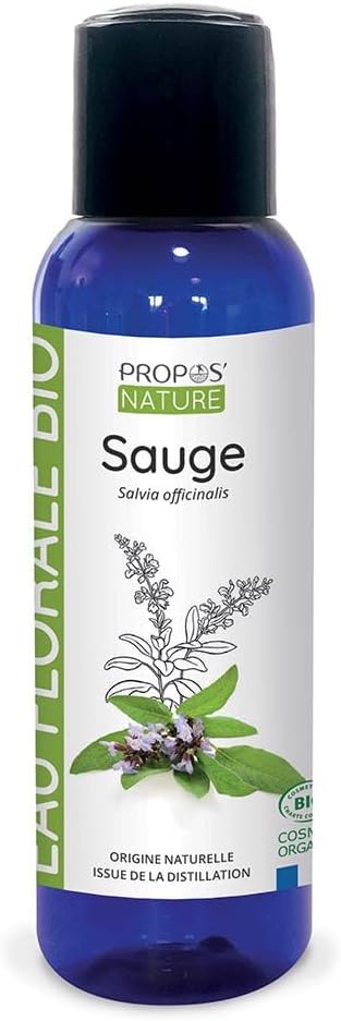 Hydrolat de Sauge Bio - Salvia officinalis water - Origine France - 100 ml- PROPOS'NATURE