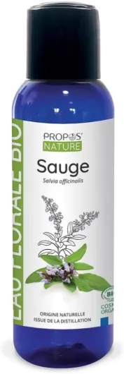 Hydrolat de Sauge Bio - Salvia officinalis water - Origine France - 100 ml- PROPOS'NATURE