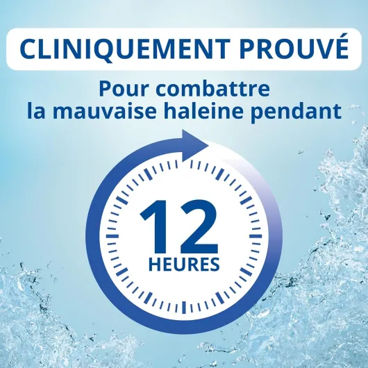 CB12 - Bain de bouche - Sans alcool - Lutte contre la mauvaise haleine pendant 12 heures - Recommandé par les dentistes - Arôme menthe - 500 ml