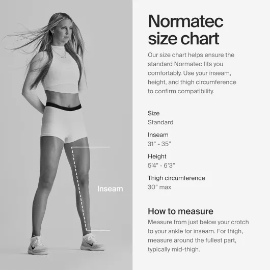 Hyperice Normatec 3 – Système de récupération avec technologie brevetée de massage par compression dynamique (jambes de taille standard Normatec 3) Normatec 3 pattes